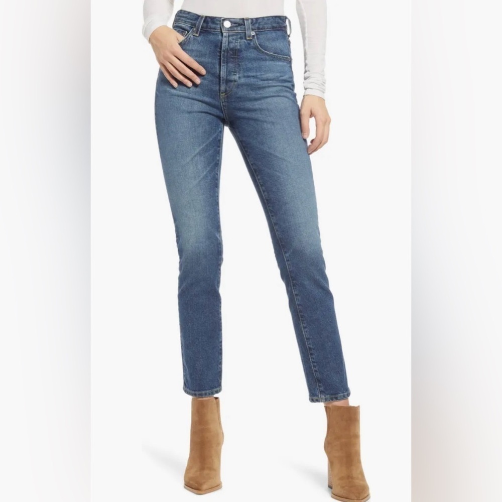 Ag Adriano GOLDSCHMIED Alexxis High Waist Slim Fit Jeans 14 Years Mentor Wash